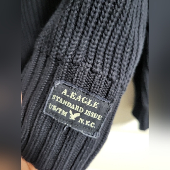 American Eagle Outfitters - Mens 1/4 Button Sweater - Size L - Picture 4 of 5